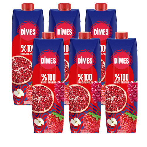 Kırmızı Meyveler Meyve Suyu 1 Lt x 6 Adet