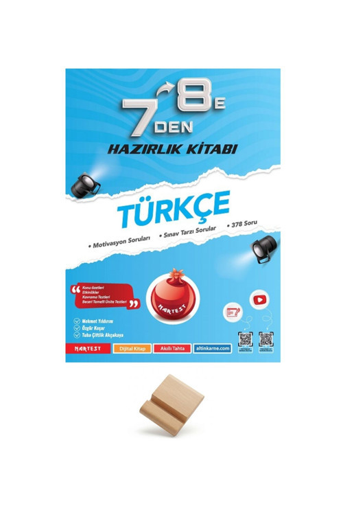 Nartest LGS 7'den 8'e Türkçe Hazırlık Kitabı + Telefon Standı