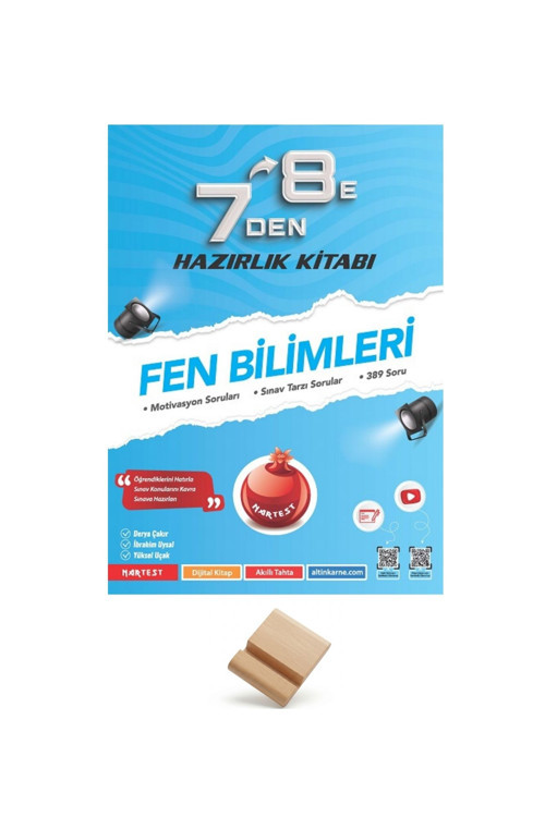 Nartest LGS 7'den 8'e Fen Bilimleri Hazırlık Kitabı + Teelfon Standı