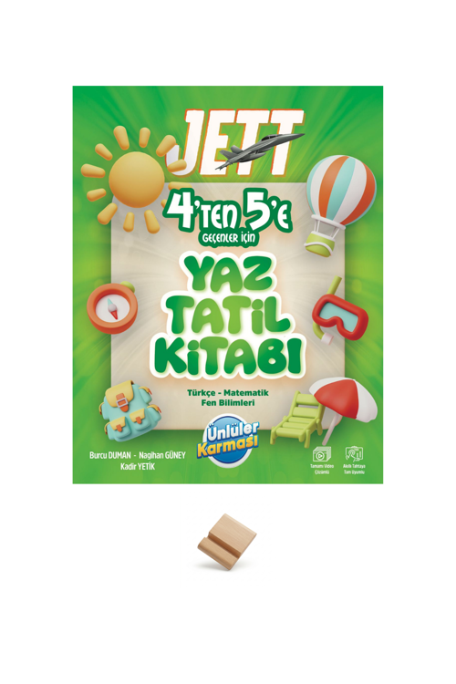 Ünlüler Karması JETT 4'ten 5'e Yaz Tatili Kitabı + Telefon Standı