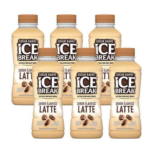 Ice Break Şekersiz Latte 375 ml 6 lı