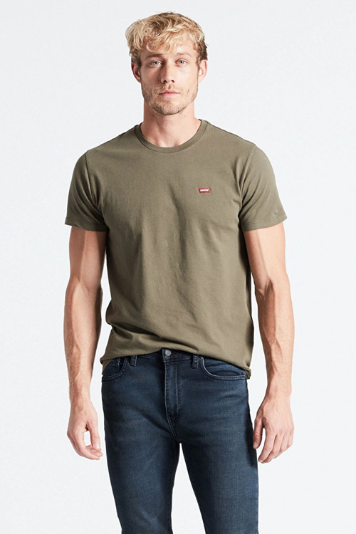 Erkek Haki Bisiklet Yaka Tshirt 56605-0110