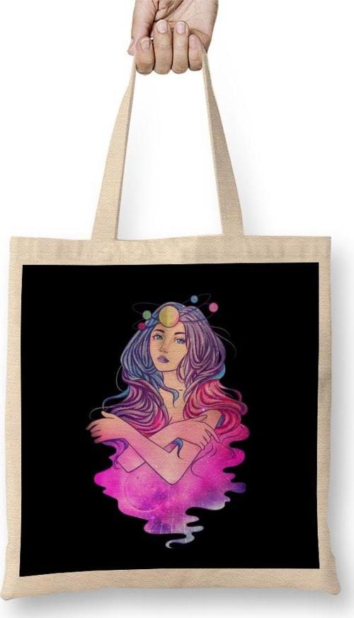 Celestial Anime Galactic Princess Manga Girl Goth Bez Çanta Uzun Saplı
