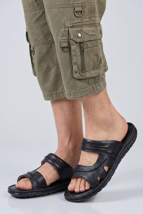Ps- 8700 Erkek Hakiki Deri Comfort Terlik