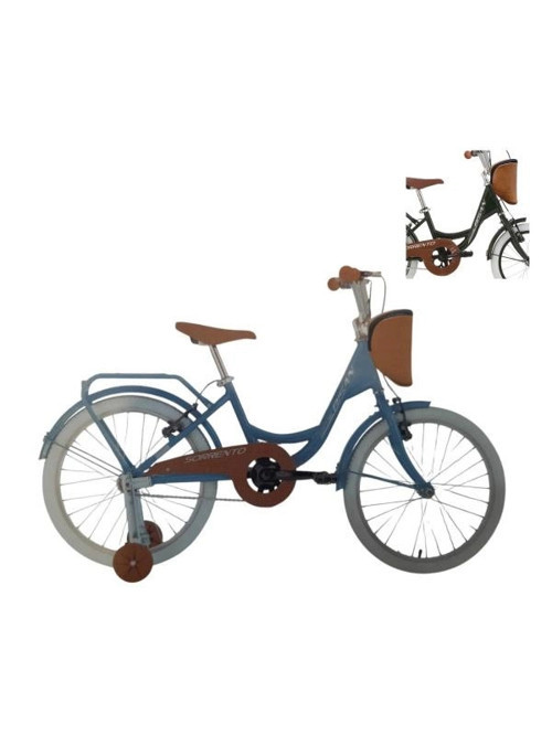 SORRENTO-S KIZ ÇOCUK BİSİKLETİ 30CM 20 JANT YEŞİL SİLVER
