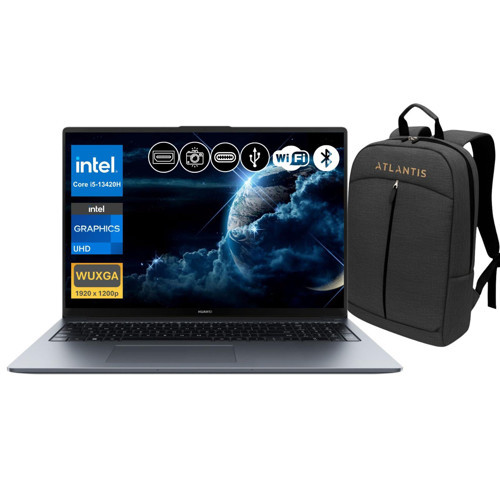 MateBook D16 i5-13420H 16GB RAM 2TB SSD 16" FHD IPS FreeDOS Notebook+ Çanta (MCLG-W5651 A7)
