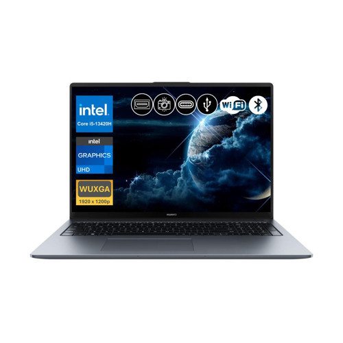 MateBook D16 i5-13420H 16GB RAM 1TB SSD 16" FHD IPS FreeDOS Notebook (MCLG-W5651 A2)
