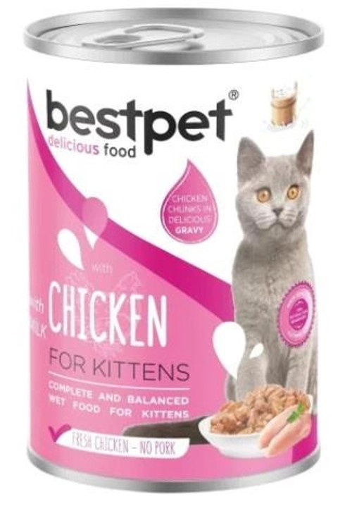 Tavuklu ve Sütlü Yavru Kedi Konservesi 400 gr