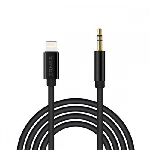 AX-02 Lightning to 3.5mm Audio AUX Ses Kablosu Siyah