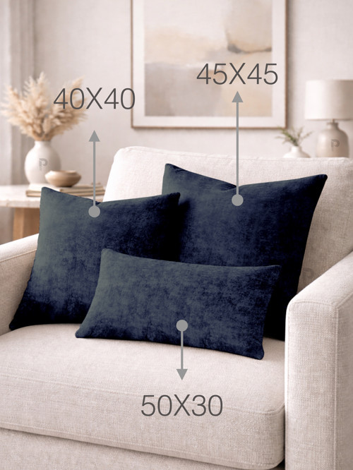 Home Daily Series Uzay Mavisi Rengi Kırlent Yastık Kılıfı