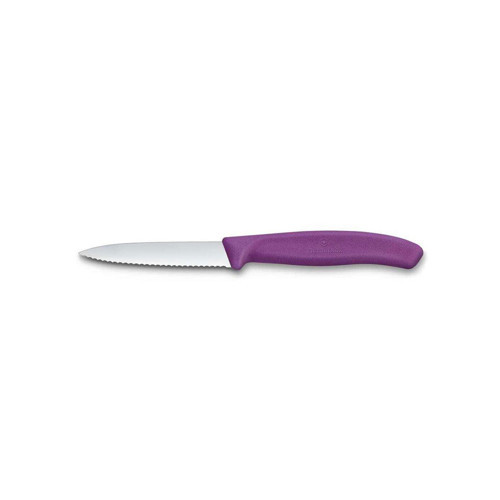 Swiss Classic Tırtıklı Soyma Bıçak 8 cm Mor