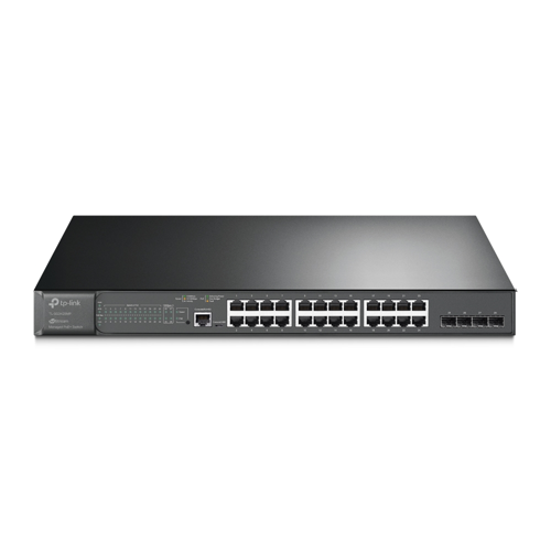 TP-LINK OMADA PROJE, TL-SG3428MP, 24 Port, GigaBit, Metal Kasa, 24 Port PoE, 384W, +4Port GigaBit SFP, Yönetilebilir, Ra