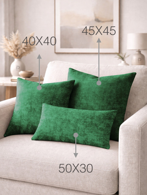 Home Daily Series Zümrüt Yeşili Rengi Kırlent Yastık Kılıfı