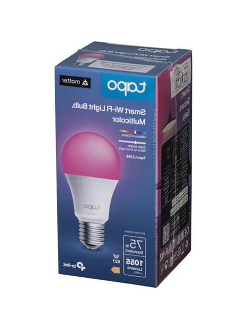 TP-Link L535E, Matter Wi-Fi LED Akıllı Ampul, Çok Renkli, E27,75W 806 Alexa ve Google Home ile Çalışır, Renk Değiştirilebilir, Hub Gerekmez