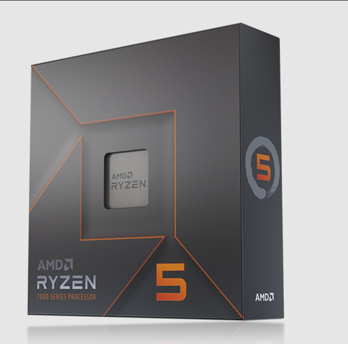 RYZEN 5 7600X 6 Core, 4,70-5.30GHz, 38Mb Cache, 105W, AM5 Soket, BOX (Kutulu) (Grafik Kart VAR, Fan YOK)