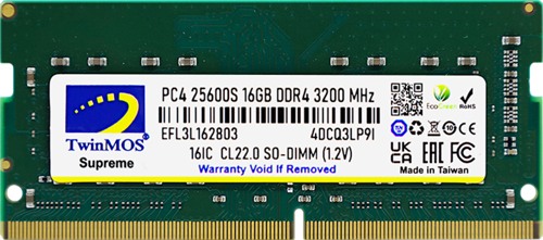 MDD416GB3200N, 16GB, DDR4, 3200MHz, 1.2V Notebook Ram