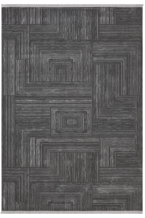 Gusto Antrasit Halı Salon Oturma Odası Çocuk Odası Yatak Odası Halısı 902