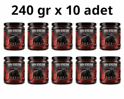 KARA GERGEDAN Doğal Destek Enerjik Yaşam 240 gr x 10 adet
