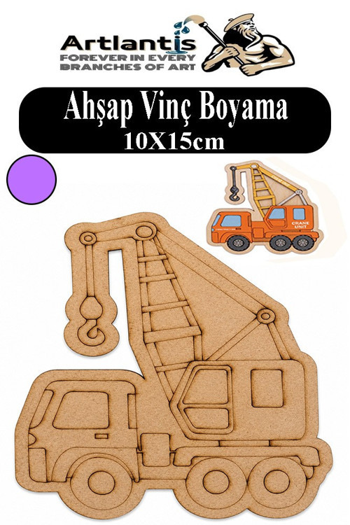 Ahşap Boyama Araçlar 1 Adet 10x15cm Taşıtlar Boyama Figürü Etkinlik Çoçuk Gelişim Motor Beceri Kreş Anasınıfı