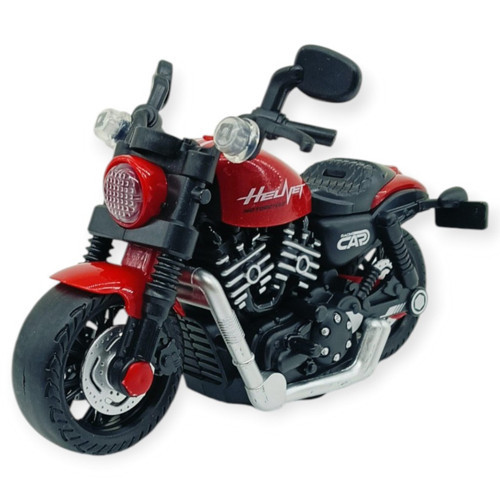 Sürtmeli Işıklı Sesli Chopper Motor Turkuaz 15cm