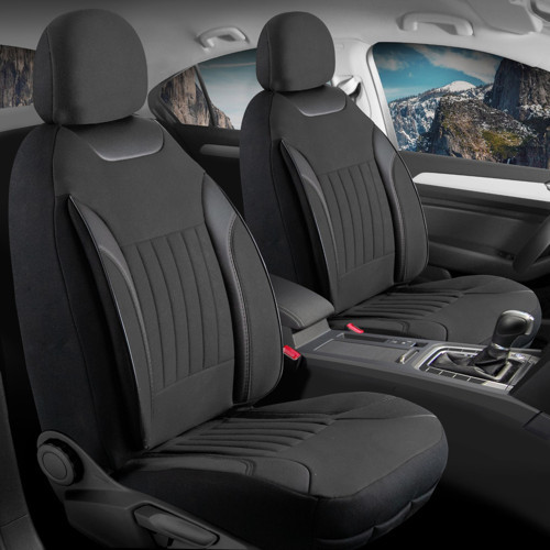 Ikco Samand Tay Tüyü Oto Koltuk Kılıfı Fermuarlı Ön Arka Set Siyah Edition