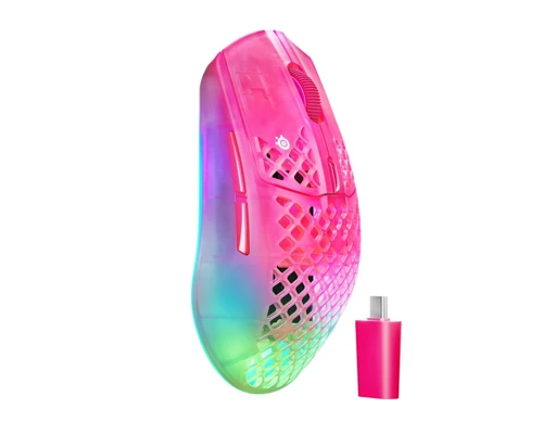Aerox 3 WL Gen 2 MagentaHaze SSM62716 26.000 DPI 6 Tuş RGB Optik Kablosuz Gaming (Oyuncu) Mouse