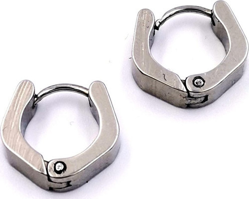 316 L Çelik Gümüş Renk Unisex Figürlü Küpe