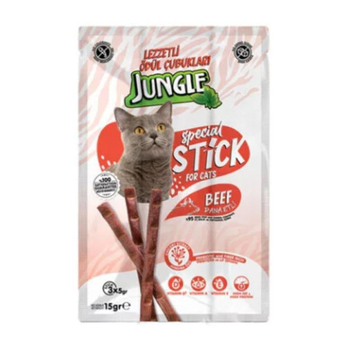 Sticks Dana Etli Çubuk Kedi Ödülü 15 g (3 x 5 gr) x 20 Adet