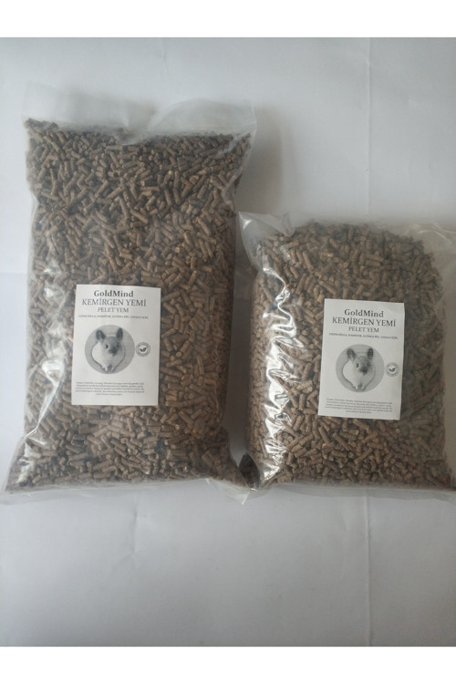 GoldMind Pelet Yem 5kg Tavşan, Chinchilla, Ginepig, Hamster, Için Kemirgen Yemi. Pelet Yem 5 Kg