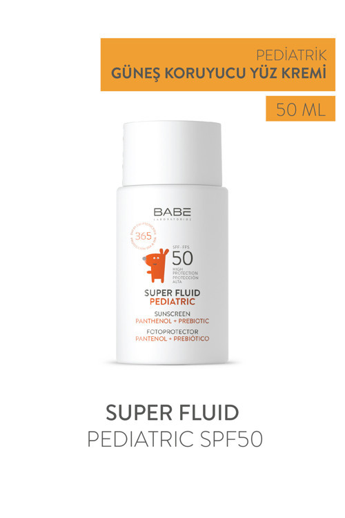 Super Fluid Pediatric SPF50+ Sunscreen 50ml - Bebek ve Çocuklar İçin Nemlendiricili Yüz Güneş Kremi