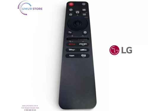 Lg İle Uyumlu Model OLED77G55LW Webos Tv Kumanda-Mikrofon ve Joystick Özellikli