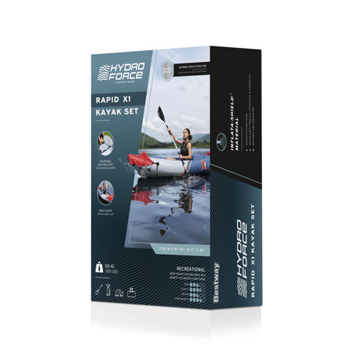 Hydro-Force 65176 Rapid X1 Tek Kişilik Kano Seti 2.90m x 91cm