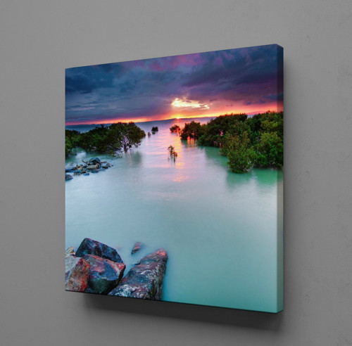 MAVİNİN BÜYÜSÜ KANVAS TABLO 80x80cm