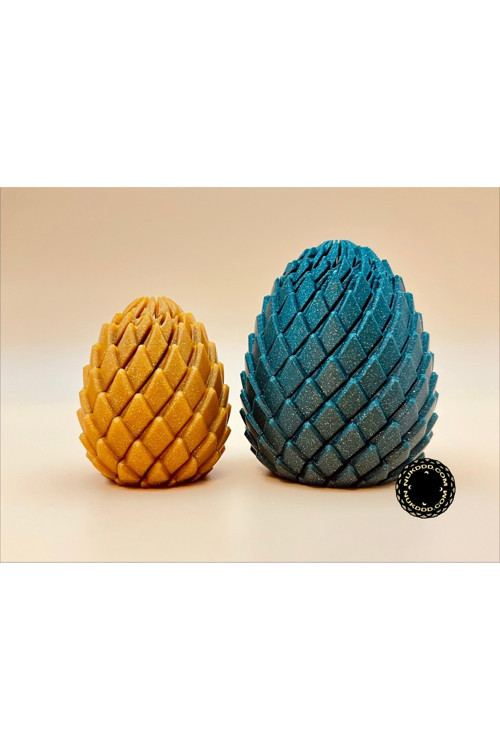 3D Baskı Ejderha Yumurtası Figürü – Fantastik Dekoratif Koleksiyon Objesi