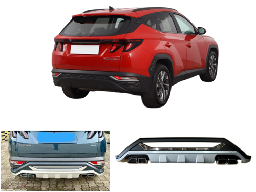 Hyundai Tucson 2021-2024 Arası Uyumlu Arka Koruma Difüzör