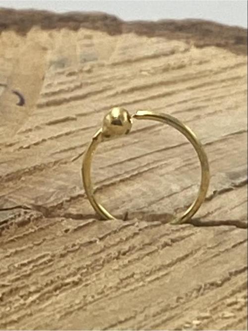 Halka Delik Olmayan İçim Gümüş Sarı Renk Hızma