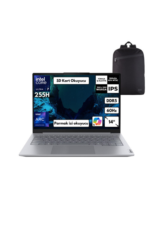 ThinkBook 14 G8 IAL U7-255H 64GB 2 TB Arc Graphics 14" Win11 Home +S. Çnt. 21SJ007BTXHMF48