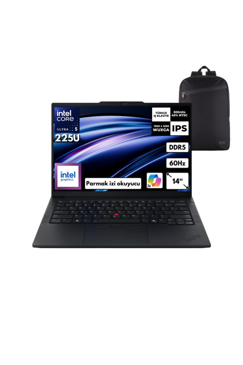Thinkpad E14 G7 U5-225U 40GB 4 TB Intel Graphics 14" Win11 Home +S.Çantası 21SYS2BB60HMF55
