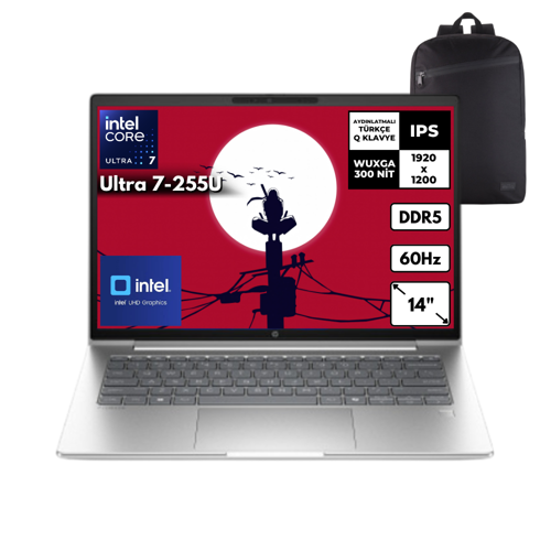 ProBook 4 G1i 14 AI U7-255U 64GB 2 TBSSD Intel Graphics 14" Win11 Home +S.Çantası CW5W4EAHMF48