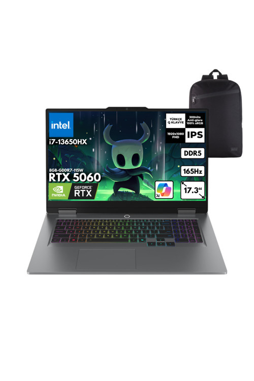 LOQ 17IRX10 i7-13650HX 16-GBDDR5 1 TBSSD RTX5060 17.3" Win11 Pro +S.Çantası 83JH00CNTRHMF16