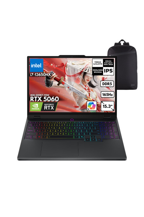 Legion 5 15IRX10 i7-13650HX 64GB 1TB RTX5060 15.3" Win11 Home +S.Çantası 83LY00PYTRHMF26