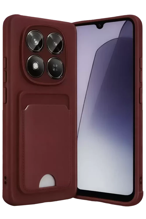 Redmi Note 15 5G Kelvin Kartvizitli Silikon - Bordo