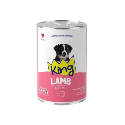 Sos İçerisinde Et Parçacıklı Kuzu Etli Yavru Köpek Konservesi 400gr
