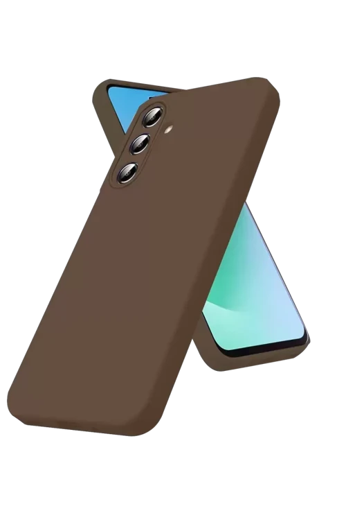 Galaxy A56 Kılıf First Silikon - Kahverengi