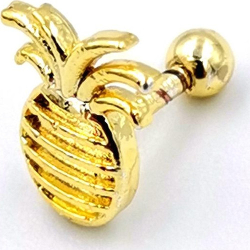Çelik Zirkon Taşlı Piercing
