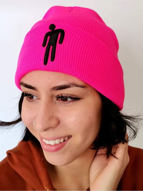 Pembe Renk Nakışlı Bere