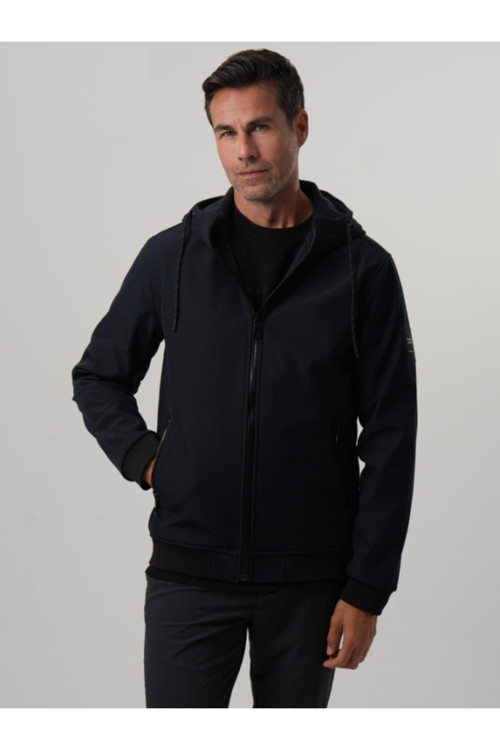 Kapüşonlu Softshell Erkek Mint/Yeşil Mont Silva