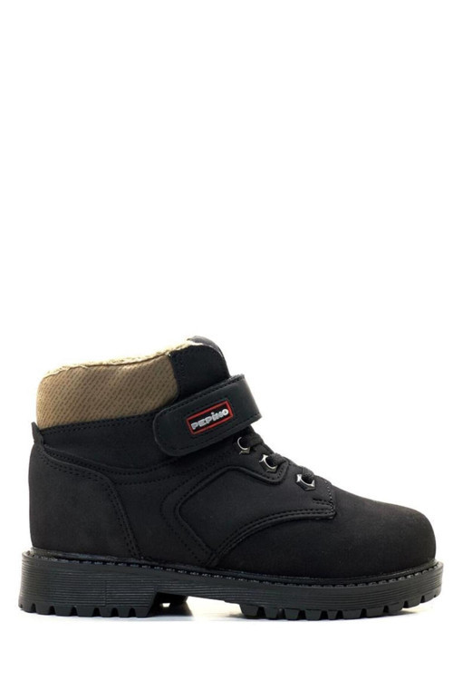 138 Ortopedik Unisex Çocuk Siyah Süet İçi Kürklü Bot