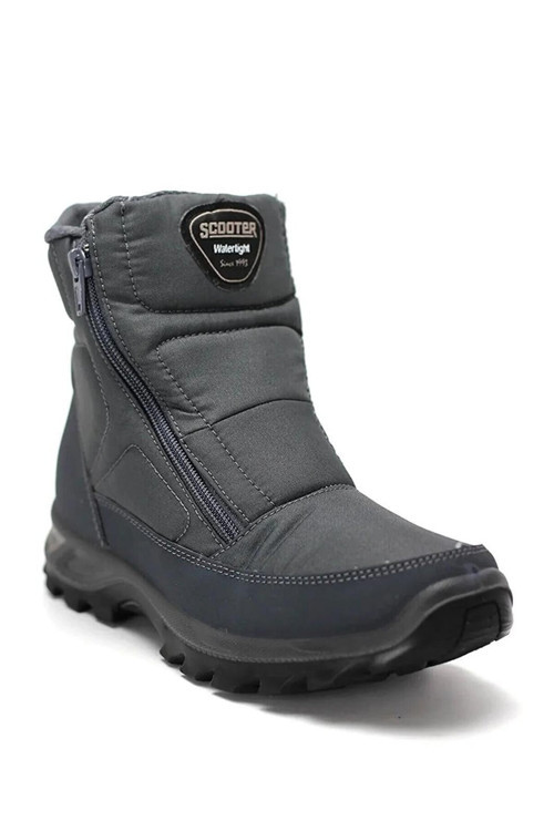 Z7449Tg Gri Kadın Watertıght Kar Botu