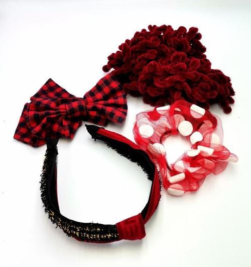Renkli Desenli Taç Toka Bandana Set